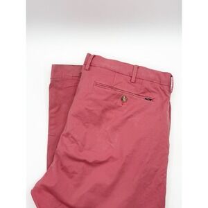 Polo Ralph Lauren Chino Pants Mens 40x32 Pink Red Stretch Slim Fit Cotton Salmon